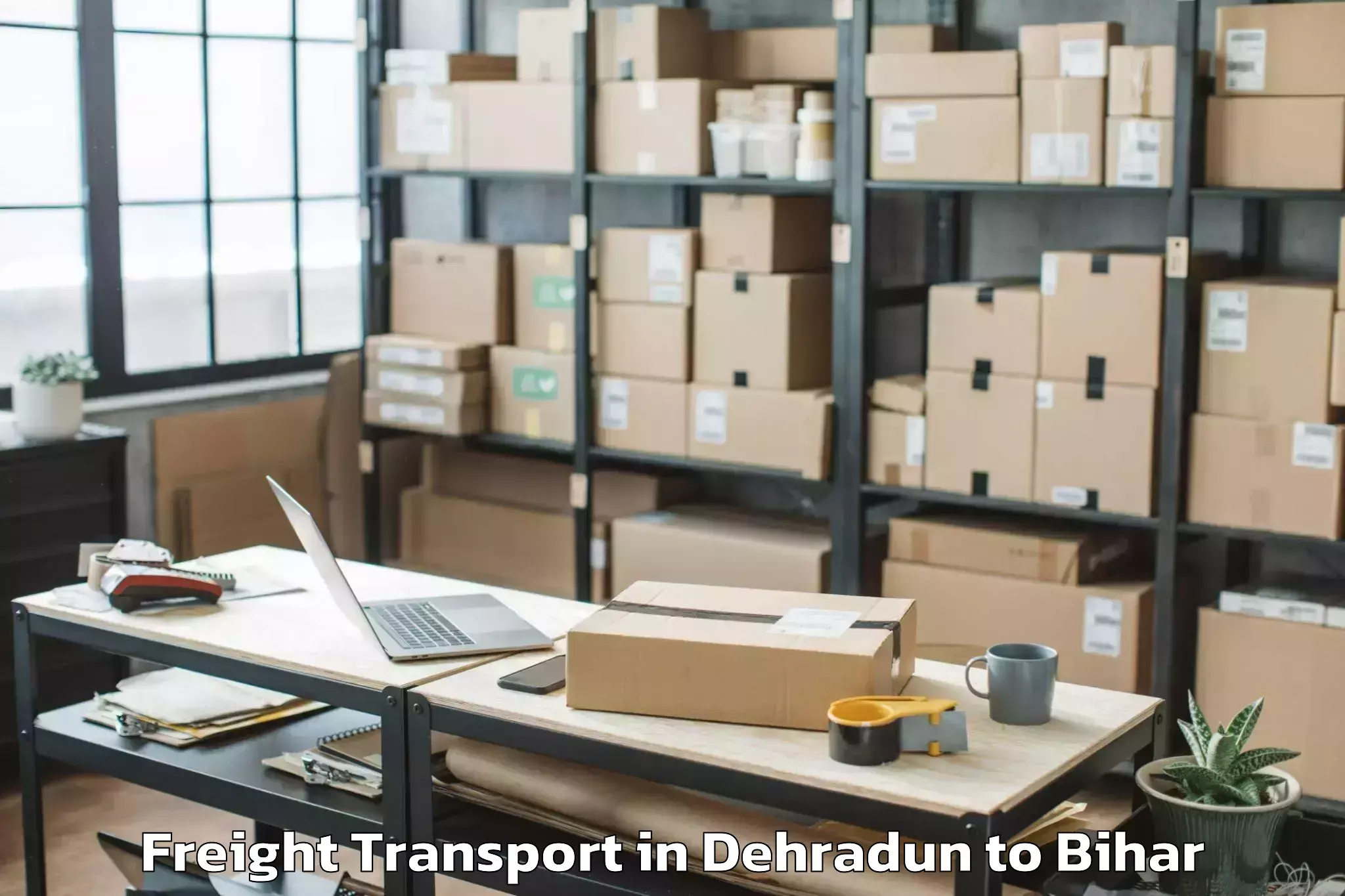 Hassle-Free Dehradun to Daraundha Freight Transport